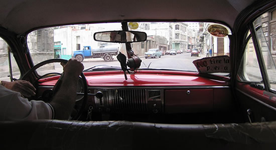 Havana cab drivers view